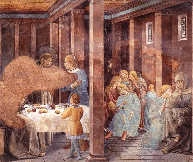 GOZZOLI, Benozzo Scenes from the Life of St Francis (Scene 8, south wall) dh oil painting picture